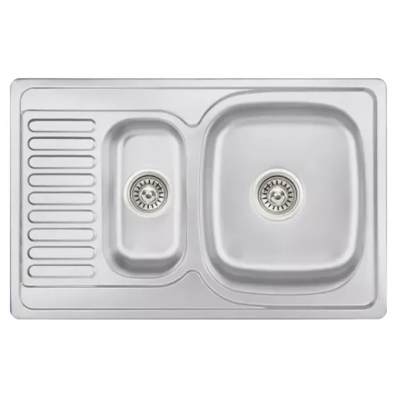 Кухонная мойка из нержавеющей стали WEZER 7850(08) Satin 780x500x180 мм (0.8 мм) Киев