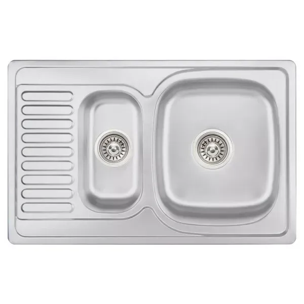 Кухонная мойка из нержавеющей стали WEZER 7850(08) Satin 780x500x180 мм (0.8 мм) Киев - изображение 1