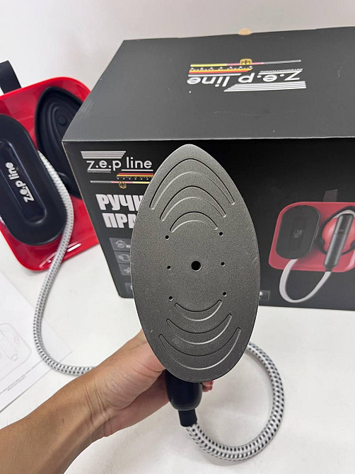 Паровой ручной утюг Zepline ZP-00222 3000Вт с резервуаром 1,5 л, сенсорное управление, сухая глажка, Красный Одесса - изображение 5