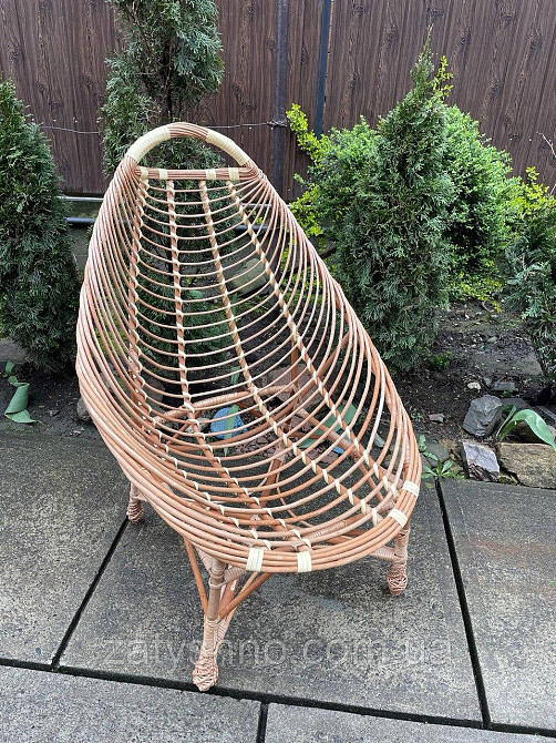Крісло відпочинкове плетене з лози Київ - фото 7