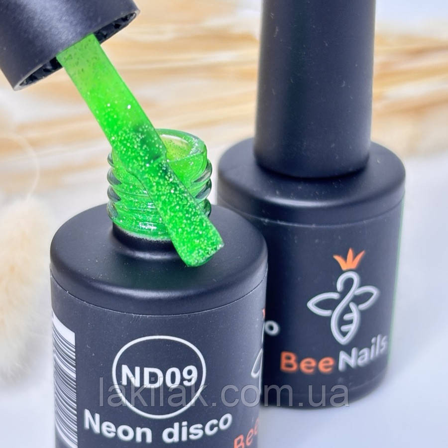 Світловідбивний гель-лак Bee Nails Neon Disco №09 8мл Херсон - фото 1