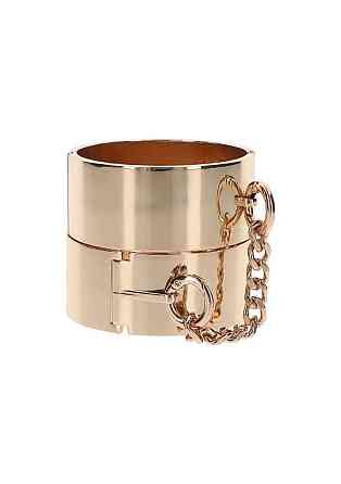 Наручники Slave Wrist Cuffs TABOOM, металеві, золотисті Sex Aura Київ