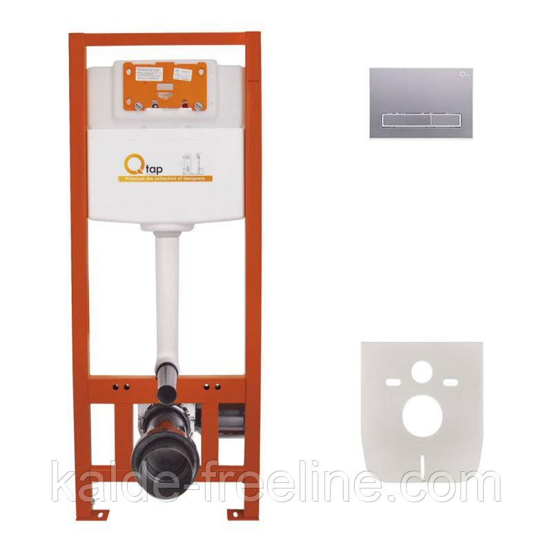 Набір інсталяція 4 в 1 Qtap Nest ST з лінійною панеллю змиву QT0133M425M08382SAT Харьков - изображение 1