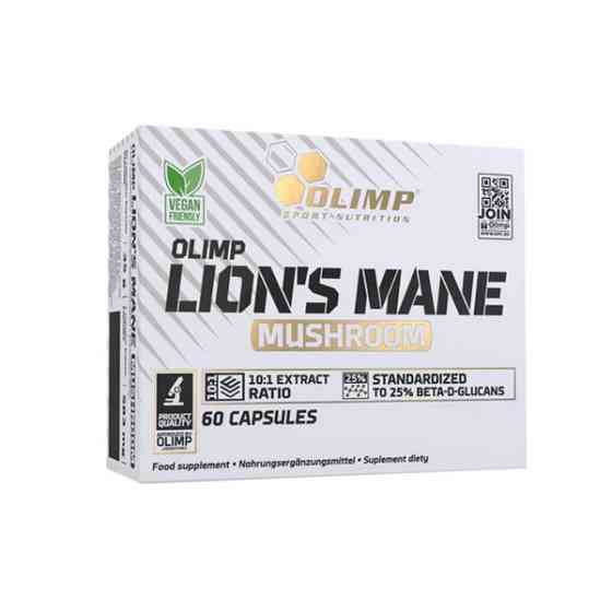 Ежовик гребенчатый Olimp Lions Mane Mushroom 60 капсул Луцк