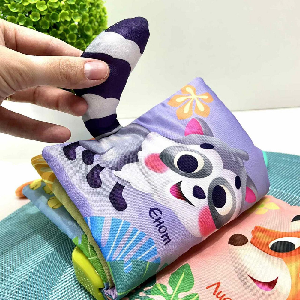 Книга м'яка функціональна Світ джунглів музичні та світлові ефекти 3 українські пісні (HB 0074) Чернігів - фото 6