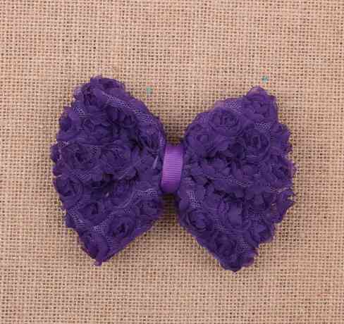 Дитячий фіолетовий бантик без гумки Київ