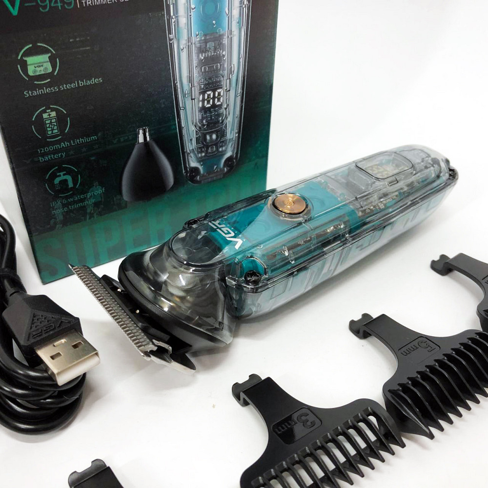 Машинка для стрижки волос с акамулятором VGR, Электрическая машинка с насадкой для бороды WF-79 Львов - изображение 10