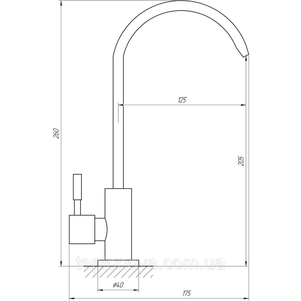Кран для зворотного осмосу Globus Lux ALPEN SBT1-55M-00 Чернівці - фото 4