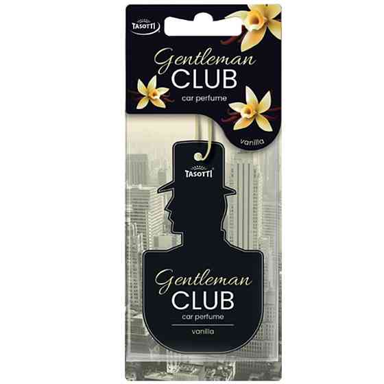 Ароматизатор для авто листочок "GentlemanClub" Vanilla (Ваніль) Tasotti Київ