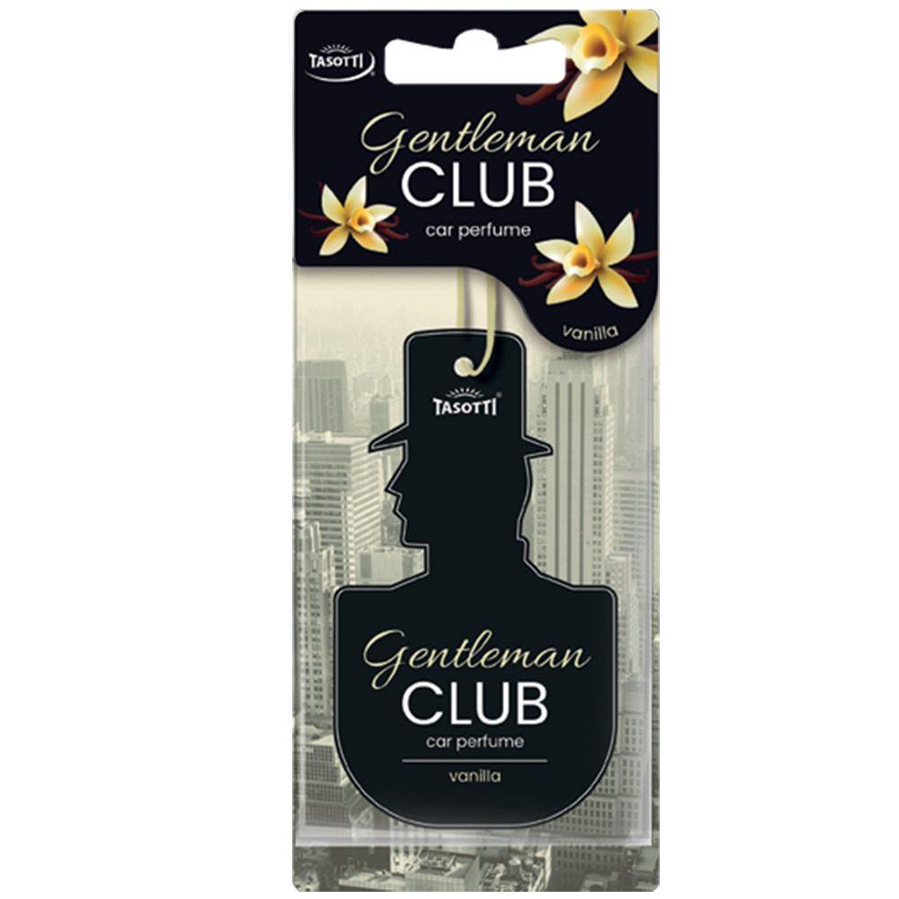 Ароматизатор для авто листочок "GentlemanClub" Vanilla (Ваніль) Tasotti Київ - фото 1