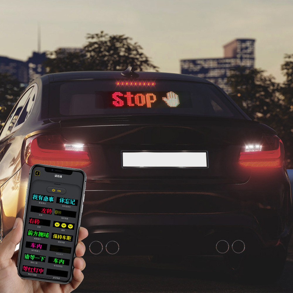 Світлодіодна LED панель для авто (17,3х7см),з Bluetooth,від USB SBR Київ - фото 9