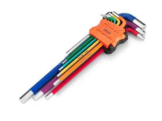 Набір ключів шестигранних HEX (90-231 мм), 9 шт Sturm 1340303 (читати опис) Рівне