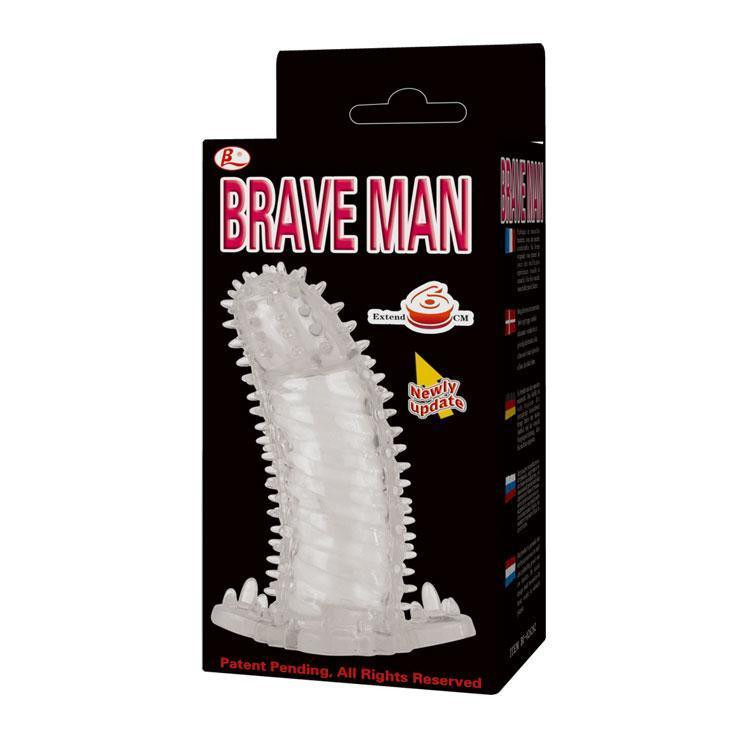 Насадка на член Brave Man рельєфна без вибрации Sex Aura Киев - изображение 2