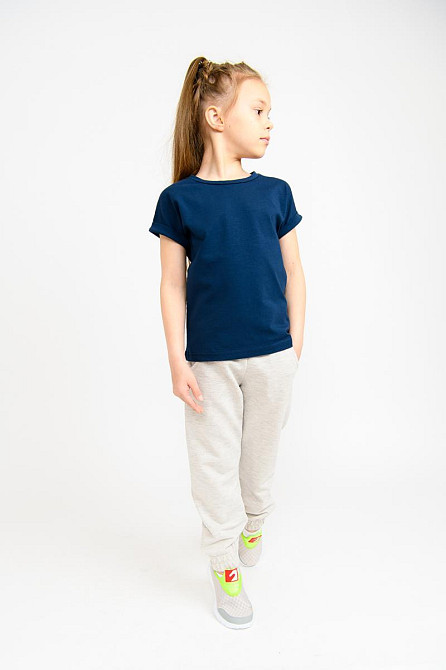 Штани спортивні дитячі та підліткові, сірий меланж Крохатушка одяг Київ - фото 2