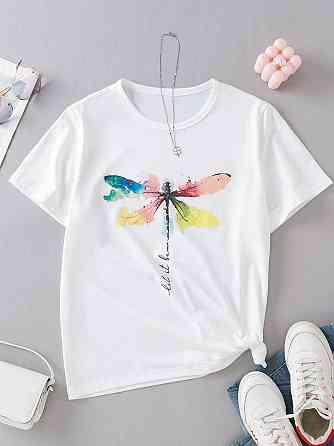 Футболка жіноча з принтом  48 Біла 2664085705 Дніпро