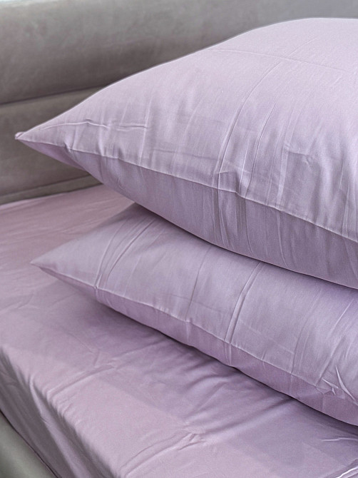 Ecotton Простирадло на резинці Ecotton 180х200 см із сатину (арт. 14-3805 Iris) світло-рожевий Коломия - фото 6