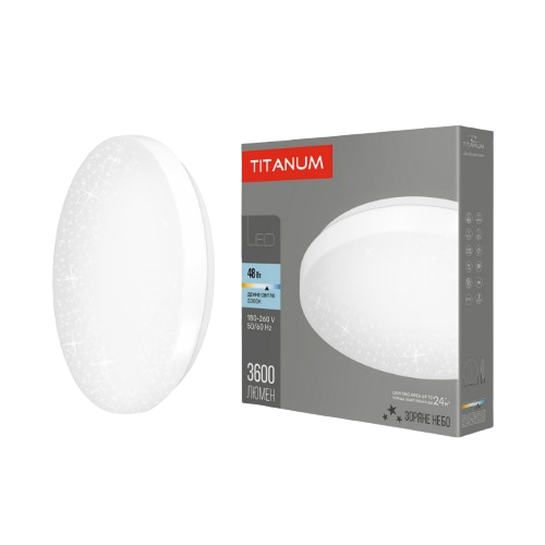 LED Світильник настінно-стельовий 48W 5000К Зоряне небо TLCL-485S Titanum Videx Житомир