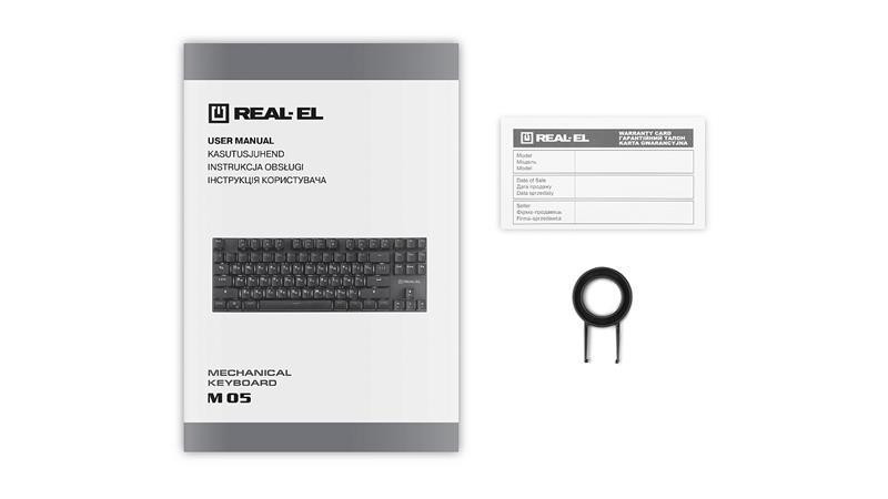 Клавіатура REAL-EL M 05 Grey USB Сірий Харків - фото 9