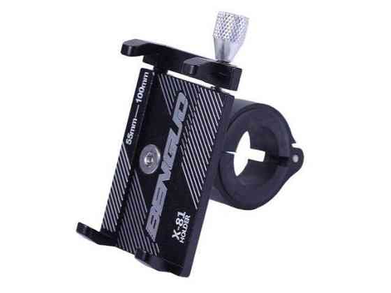 Держатель телефона HFCM-17 (крепление на руль), алюминий, черный Мукачево