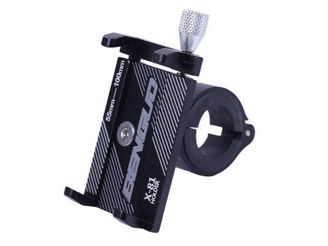Держатель телефона HFCM-17 (крепление на руль), алюминий, черный Мукачево - изображение 2