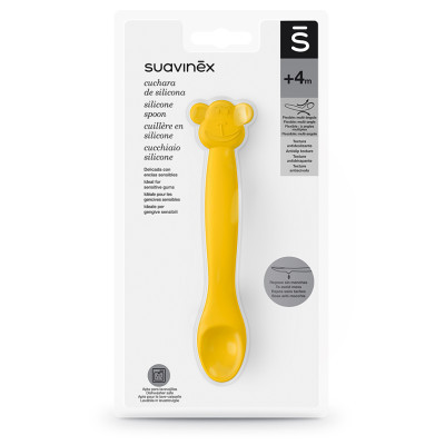 Набор детской посуды Suavinex Ложка силіконова, жовта мавпа (401353) Винница - изображение 3