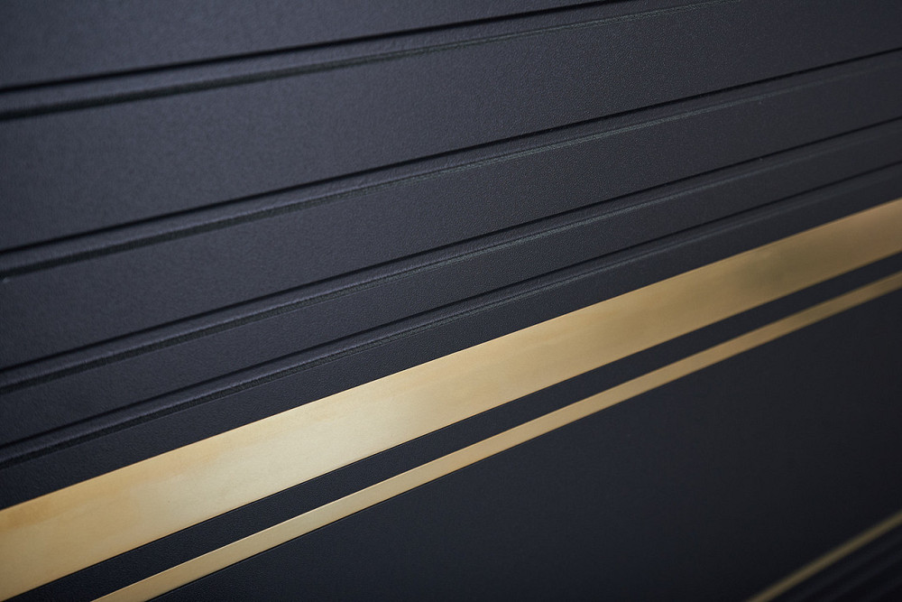 Вхідні двері Abwehr Megapolis MG3 Goldy 545 Чорна шагрень + Білий супермат 860*2050 мм Київ - фото 8