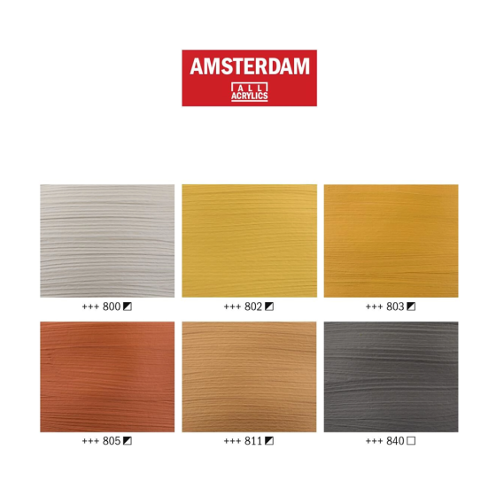 Фарба акрилова AMSTERDAM (800) Срібний 20мл Royal Talens Київ