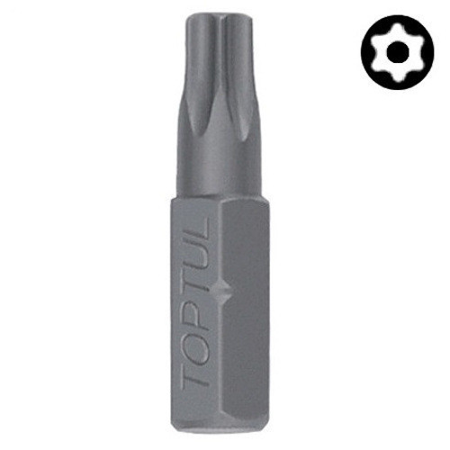 Біта TORX з отвором TOPTUL 1/4" 25 мм T20 FSGA0820 Чернігів - фото 1
