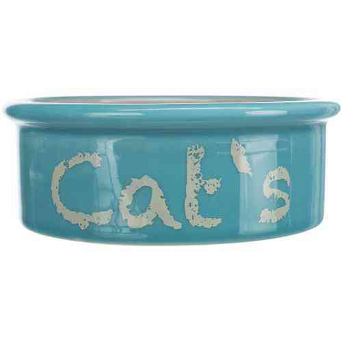 Миска Trixie Eat on Feet для кошек, двойная на металлической подставке, керамическая, 12 см, 2х300 мл Винница