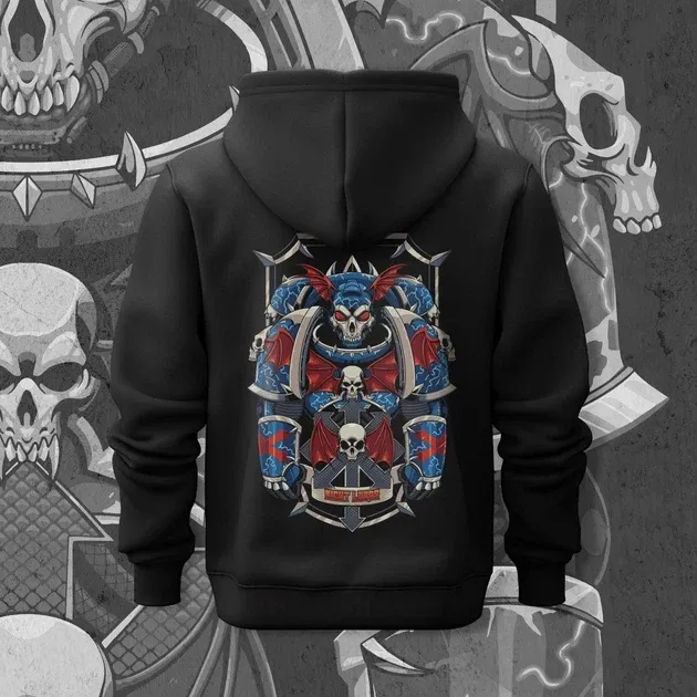 Худи для подростка мальчика с принтом WarHammer 40K Night Lord Размер 180 Anime11128 Днепр - изображение 1