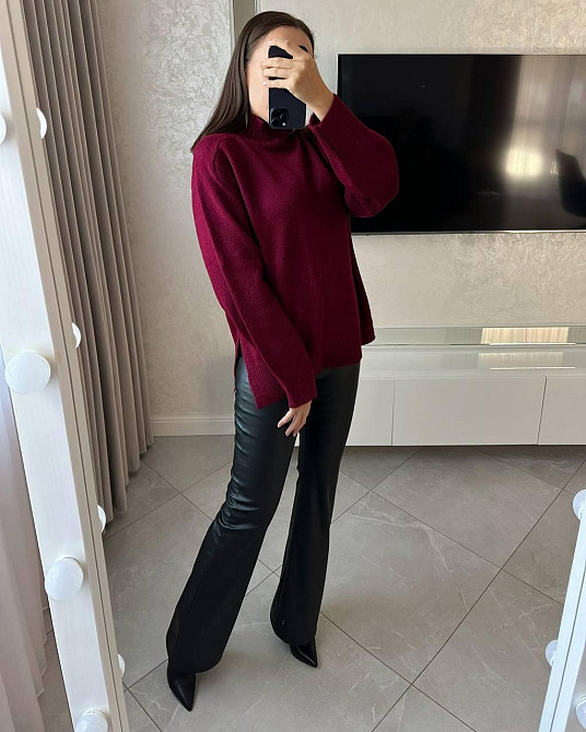 Жіночий оверсайз светр машинна вʼязка Одеса - фото 2