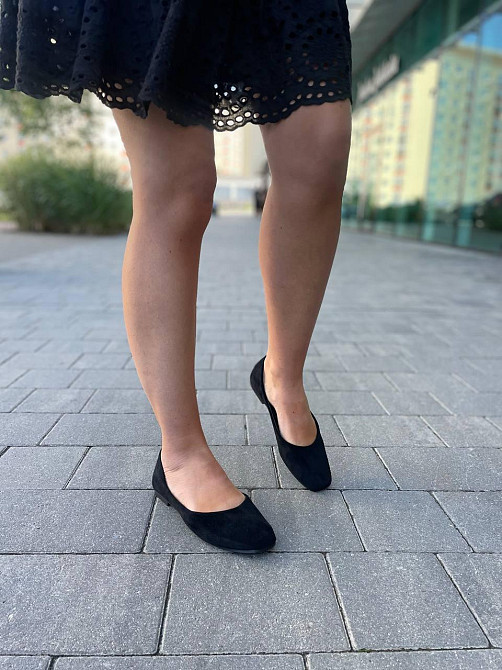Loretta Балетки женские LORETTA черные из искусственной замши классические размер 36-41 (E338-1 Коломия - фото 6