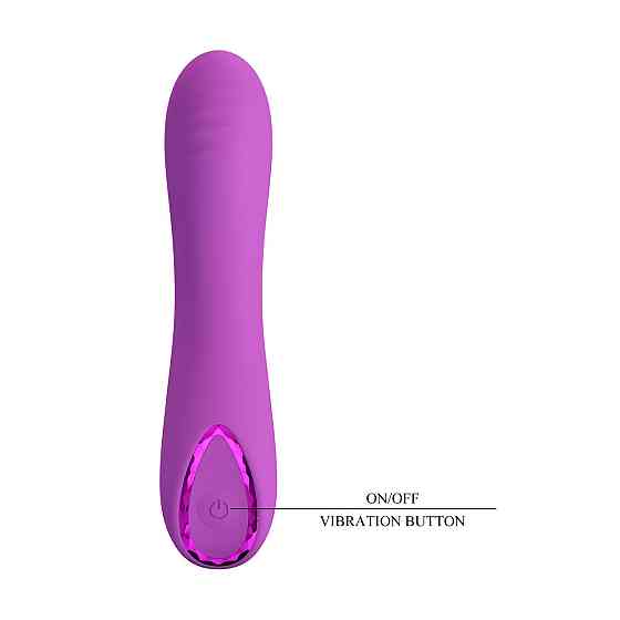 Вибратор для точки G Pretty Love Dj Dick фиолетовый, 12.7 х 2.7 см Sex Aura Киев