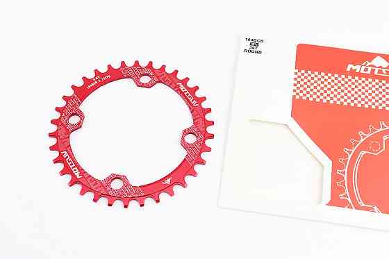 Зірка передня MTB Narrow Wide 34Т (BCD:104мм), алюмінієва, червона Київ