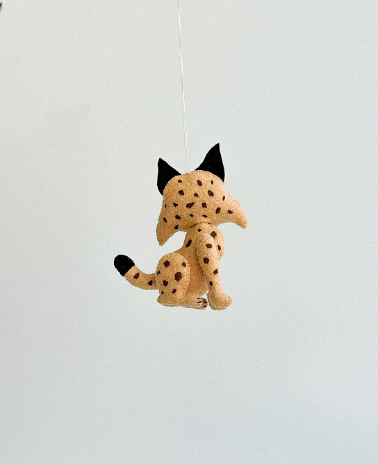 М’яка фетрова іграшка рись ручної роботи – безпечна розвиваюча іграшка Київ - фото 4