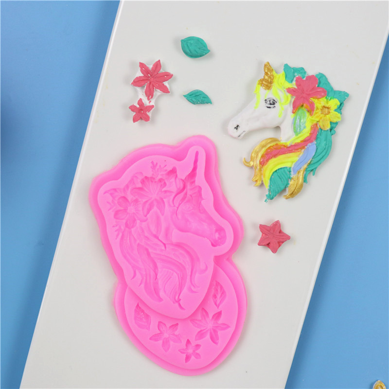 Силиконовый молд Единорог 66 на 115 мм розовый Киев - изображение 7