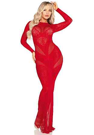 Платье Leg Avenue Lace and Net Bodycon Gown One Size, Red Sex Aura Киев