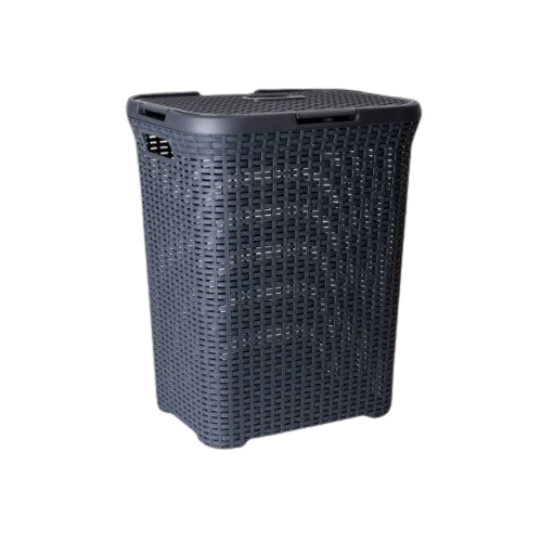 Кошик для білизни 50л граніт Ротанг Алеана Житомир - изображение 1