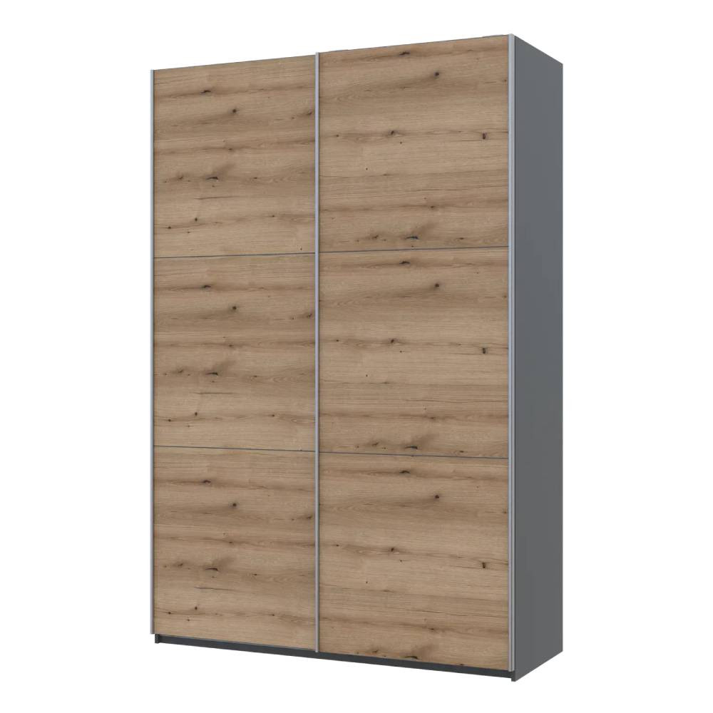 Шафа купе Doros G-Caiser Антрацит/Дуб Евок 2 ДСП / 3 частини 160х60х240 (42005414) (DRS-012247) Львів - фото 3