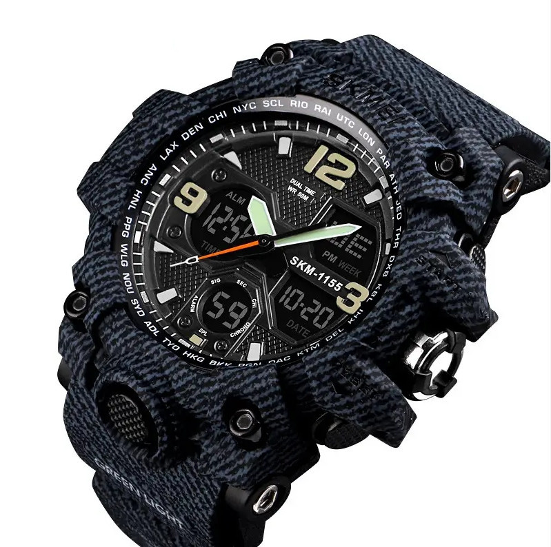 Чоловічий годинник Skmei Hamlet 1155 Темний джинс Київ - фото 2