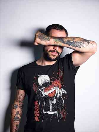 Футболка для мальчика аниме Тоуген Анки Ікхиносе Схики оверсайз (рост от 165 до 180 ) Черний AnimeJ0387m Днепр