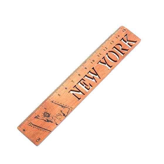 Лінійка дерев'яна сувенір New York Київ
