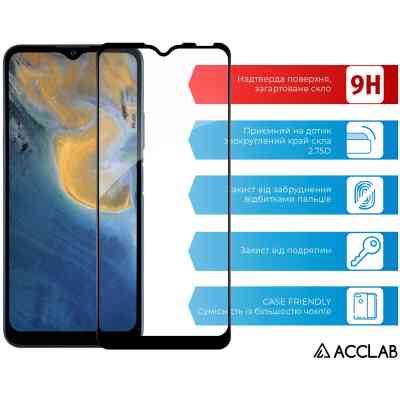 Стекло защитное ACCLAB Full Glue ZTE Blade A51 Black (1283126515712) Винница
