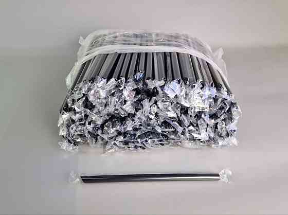 Трубочка Метелик ті в індивід. упаковці Чорна (250 шт.) Харків