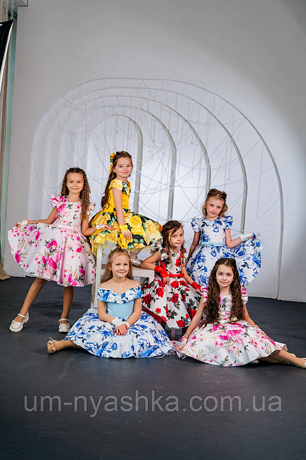 Пишне ошатне плаття з квітковим принтом Кривий Ріг - фото 14