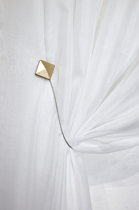 Магніти для штор і гардин (117м) Квадрат набір 2 шт Злотистий (81-028) Київ - фото 3