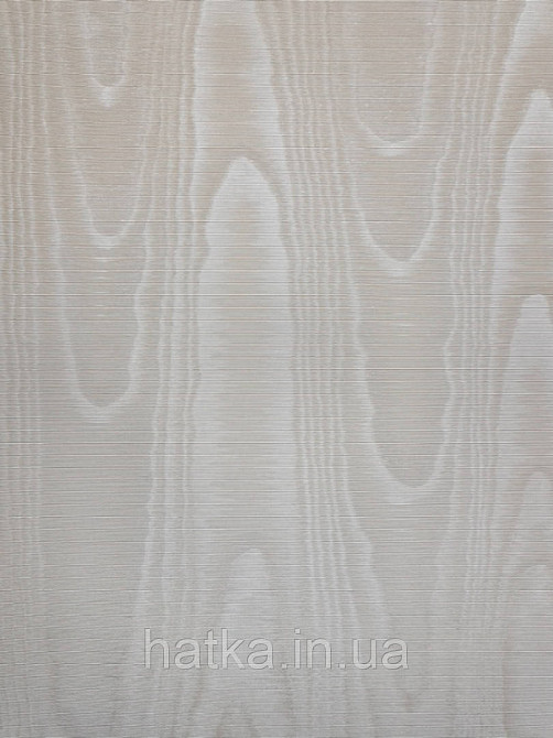 Шпалери вінілові на паперовій основі Sirpi Italian Silk 7 хвилясті смуги під зріз дерева молочні з сріблястим Київ - фото 1