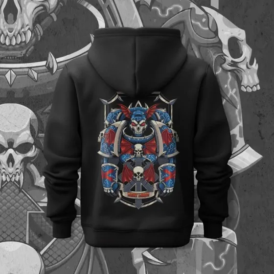 Худи для подростка мальчика с принтом WarHammer 40K Night Lord Размер 150 Anime11125 Днепр