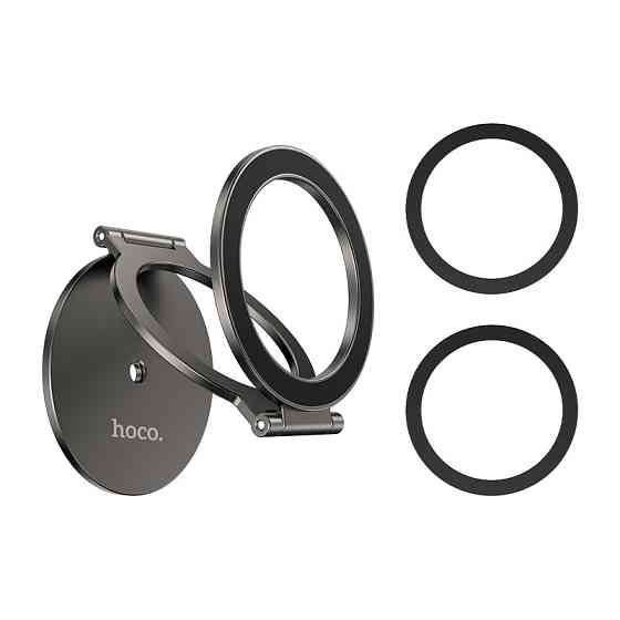 Автотримач для телефона HOCO H102 Whale magnetic ring holder(multi-scene) Metal Grey Одеса