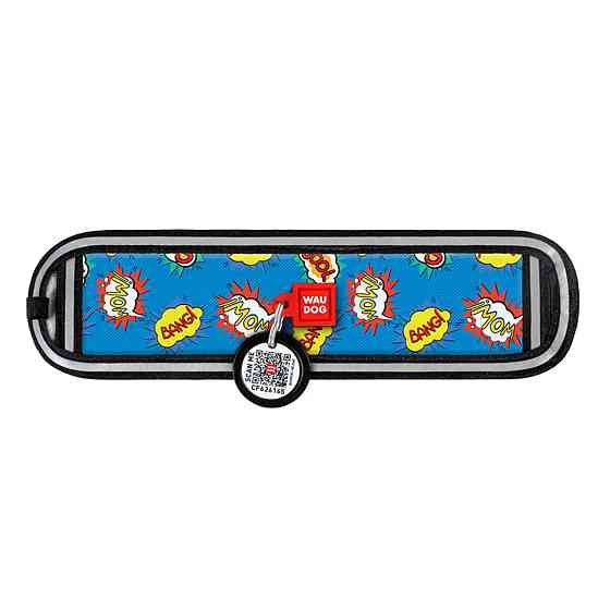 Эргономичная накладка на ошейник WAUDOG Nylon с QR-паспортом, рисунок 